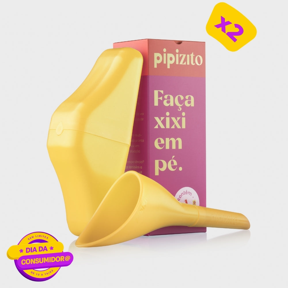 Pipizito Reutilizável - Amarelo EM DOBRO