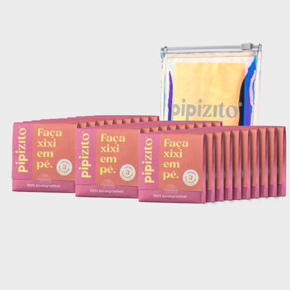 Kit Preparada: 30 Pipizitos Descartáveis + 1 Porta Pipizito Ziplock