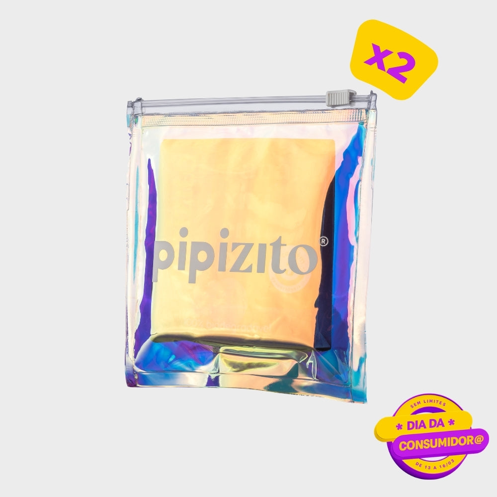 Porta Pipizito Descartável Ziplock EM DOBRO